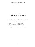 Một số kinh nghiệm trong việc bồi dưỡng học sinh lớp 11 trung học phổ thông luyện thi IOE