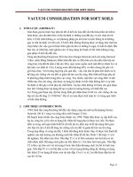 Báo cáo kỹ thuật xử lý nền đất yếu vacuum consolidation for soft soils 