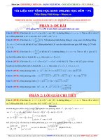 Đề thi mẫu THPT quốc gia môn toán thầy Đặng Việt Hùng