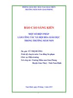 Một số biện pháp làm công tác xã hội hóa giáodục ở trường Mầm non