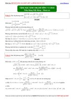 Giải hệ phương trình bất phương trình và hình phẳng OXY thầy Đặng Việt Hùng