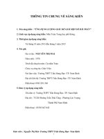 ỨNG DỤNG LƯỢNG GIÁC ĐỂ GIẢI MỘT SỐ BÀI TOÁN