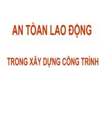 An toàn lao động kết hợp với thi công cơ bản