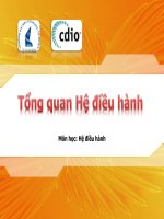 Bài giảng môn học hệ điều hành tổng quan hệ điều hành (đh khoa học tự nhiên)