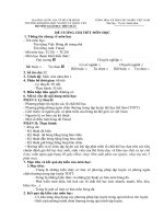 ĐỀ CƯƠNG CHI TIẾT MÔN HỌC Bóng đá trong nhà