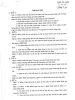 Tổng hợp câu hỏi và đáp án môn luật hành chính 