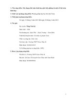 Xây dựng bài toán hình học giải tích phẳng từ một số bài toán hình học