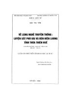 Về làng nghề truyền thống  luyện sắt phú bài và rèn hiền lương tỉnh thừa thiên huế 
