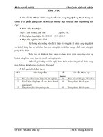 Hoàn thiện công tác tổ chức cung ứng dịch vụ khách hàng tai Công ty cổ phần quảng cáo và hội chợ thương mại Vinexad trên thị trường Hà Nội”