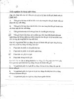 Trắc nghiệm tín dụng ngân hàng