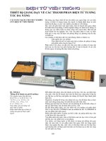 THIẾT BỊ GIẢNG DẠY VỀ CÁC THÀNH PHẦN ĐIỆN TỬ TƯƠNG TÁC ĐA NĂNG