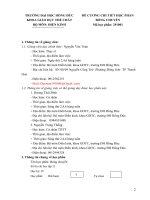 ĐỀ CƯƠNG CHI TIẾT HỌC PHẦN BÓNG CHUYỀN : Điền kinh