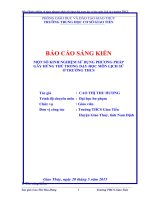 MỘT SỐ KINH NGHIỆM SỬ DỤNG PHƯƠNG PHÁPGÂY HỨNG THÚ TRONG DẠY HỌC MÔN LỊCH SỬỞ TRƯỜNG THCS