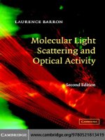 tài liệu vật lý molecular light scattering and optical activity