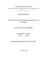 Quan hệ giữa con người và tự nhiên trong một số sáng tác của jach london 
