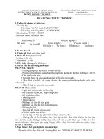 ĐỀ CƯƠNG CHI TIẾT MÔN HỌC Võ thuật TAEKWONDO