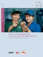 Vai trò của Doanh nghiệp trong Tổ chức và Quản lý Dạy nghề ở Việt Nam