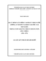 Quá trình xây dựng và phát triển lực lượng an ninh ở nam bộ và cực nam trung bộ trong cuộc kháng chiến chống mỹ, cứu nước (1954 1975) 
