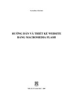 Hướng dẫn và thiết kế website bằng macromedia flash  phần 1   TS  hoàng vân anh