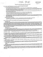 Tổng hợp câu hỏi và đáp án môn luật hiến pháp và bộ máy tài chính nhà nước 