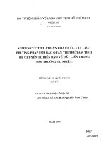 Nghiên cứu tiêu chuẩn hóa chất, vật liệu, phương pháp ướp bảo quản thi thể tạm thời để chuyển từ biển đảo về đất liền trong môi trường tự nhiên