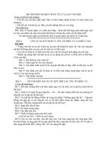 BỔ TRỢ MỘT SỐ KIẾN THỨC VỀ LÝ LUẬN VĂN HỌC