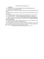 CHUYÊN ĐỀ ÔN TẬP VĂN NGHỊ LUẬN