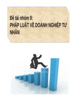 Thuyết trình pháp luật về doanh nghiệp tư nhân