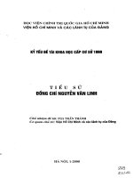 Tiểu sử đồng chí nguyễn văn linh