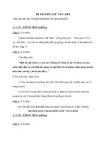 Đề thi học sinh giỏi môn ngữ văn lớp 8