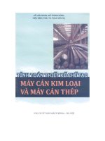 Tính toán thiết kế chế tạo máy cán kim loại và máy cán thép