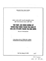 Thu thập xác minh chứng cứ trong hoạt động thanh tra kinh tế của các tổ chức thanh tra nhà nước