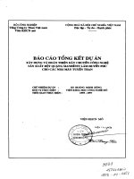 Xây dựng và hoàn thiện dây chuyền công nghệ sản xuất bột quặng manhetit làm huyền phù cho các nhà máy tuyển than