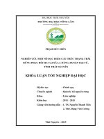 Nghiên cứu một sô đặc điểm cấu trúc trạng thái rừng phục hồi IIA tại xã La Bằng, huyện Đại Từ, tỉnh Thái Nguyên