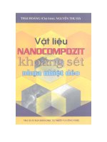 Vật liệu NANOCOMPOZIT khoáng sét nhựa nhiệt dẻo