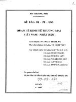 Quan hệ kinh tế thương mại việt nam – nhật bản