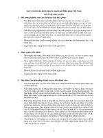 Gợi ý trả lời câu hỏi lý thuyết môn luật hiến pháp 