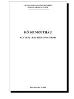 HỒ sơ mời THẦU GÓI THẦU BẢO HIỂM CÔNG TRÌNH