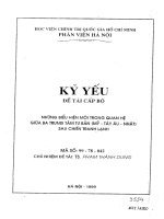 Những biểu hiện mới trong quan hệ giữa ba trung tâm tư bản (mỹ nhật – tây âu) sau chiến tranh lạnh