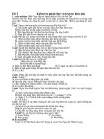 Kiểm tra phần thơ và truyện hiện đại