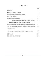 “Rèn luyện tư duy sáng tạo trong dạy học giải bài tập chứng minh bất đẳng thức