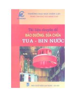 Tài liệu chuyên đề bảo dưỡng sửa chữa tuabin nước
