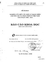 Nghiên cứu kết cấu hợp lý mạng điện chuyên tải và phân phối ở việt nam giai đoạn 1996 2010
