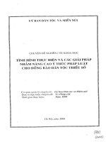 Tình hình thực hiện và giải pháp nhằm nâng cao ý thức pháp luật cho đồng bào dân tộc thiểu số