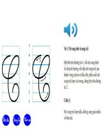 Hình ảnh tập viết chữ chạy minh họa