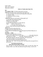 Kiểm tra  15 phút phần tiếng Việt 9