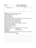 Kiểm tra 45 phút phần văn 9