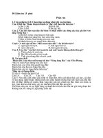 Đề Kiểm tra 15  phút phần văn