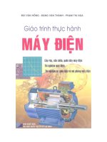 Giáo trình thực hành máy điện