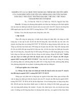 Bài báo lựa chọn test đánh giá trình độ thể lực chuyên môn cho nam sinh viên chuyên sâu bóng bàn trường ĐHTDTTTPHCM